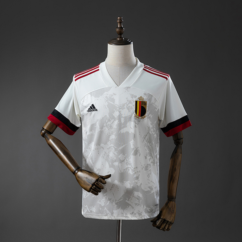 Camiseta retro de visitante de Bélgica 2020, tallas S-XXL